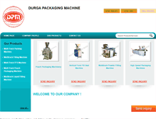 Tablet Screenshot of durgapackagingmachine.com